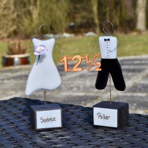 Kobberbrudepar med Kobber Tal