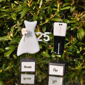 Slvbrudepar med Slv Tal