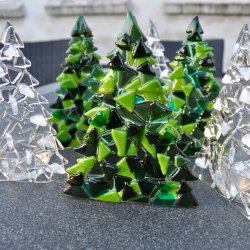 Juletr til fyrfadslys - Grn