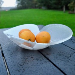 Stort Hjerte fad - Hvid (29 x 24 cm)