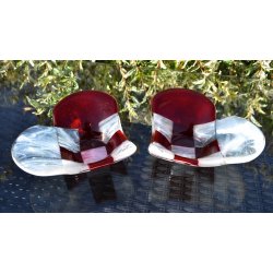 Flettet julehjerte skl (15 x 14 cm)