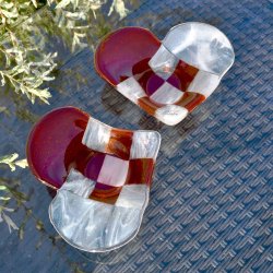 Flettet julehjerte skl (15 x 14 cm)