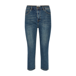 FREEQUENT Harlow CAPRI - Medium blue denim