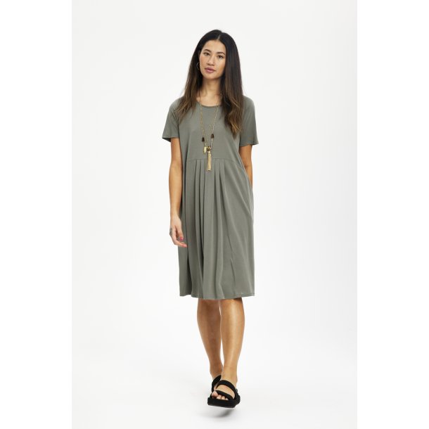 IN FRONT Nina dress - Army grn