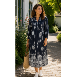 Ofelia Laura Dress - Blue Combi