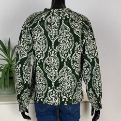 Ofelia Sati Blouse - Green