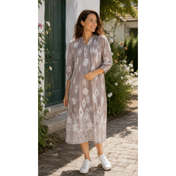 Ofelia Laura Dress - Latte Combi