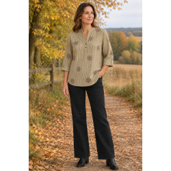 Ofelia Ella Blouse - Army