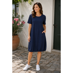 ZE-ZE Calista Tunic - Navy