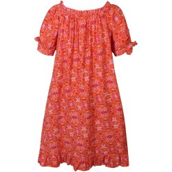 ZE-ZE Kena Dress - Coral Poppy
