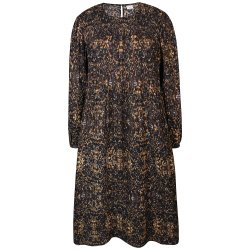 ZE-ZE Ruth Dress Black/Braun