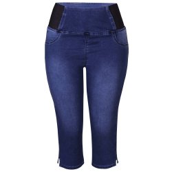 ZE-ZE Pixie Capri - Blue Denim Wash
