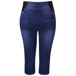 ZE-ZE Pixie Capri - Blue Denim Wash