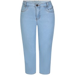 ZE-ZE Nordic Shape 02 Denim Capri Bukser - Angelite denim wash