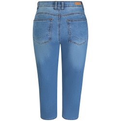 ZE-ZE Nordic Shape 02 Denim Capri Bukser - Ziz Blue