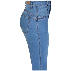 ZE-ZE Nordic Shape 02 Denim Capri Bukser - Ziz Blue
