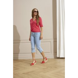 ZE-ZE Nordic Shape 02 Denim Capri Bukser - Angelite denim wash