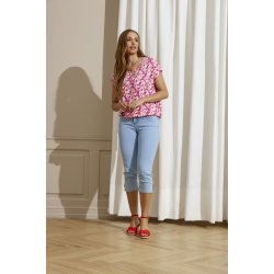 ZE-ZE Nordic Shape 02 Denim Capri Bukser - Angelite denim wash