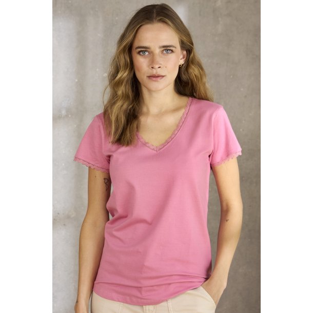 ZE-ZE Daria T-shirt - Pink Orchid