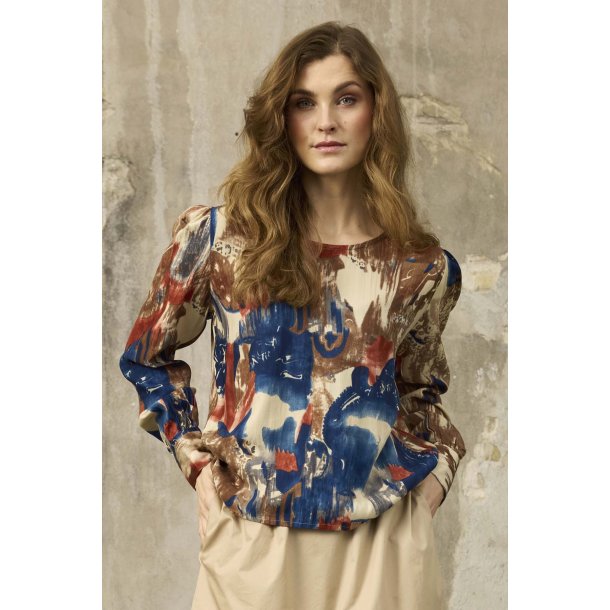 ZE-ZE Hetty Blouse - Terracotta