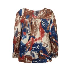 ZE-ZE Hetty Blouse - Terracotta