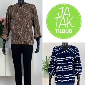 JA TAK - 2 stk viskose bluser