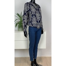 Ofelia Sati Blouse - Blue