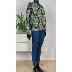 Ofelia Sati Blouse - Green