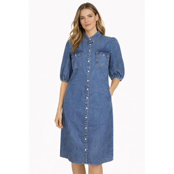 Ofelia Dalia Dress - Light Denim Wash