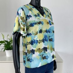 Ofelia Wenona Blouse - Blue Combi