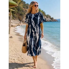 Ofelia Kikki Dress - Navy Combi
