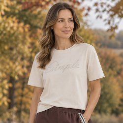 ZE-ZE Nordic Hedia T-shirt s/s - Sandshell