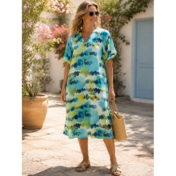 Ofelia Wenona Dress - Blue Combi