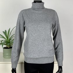 Ofelia FRI Knit Roll Neck - Grey Melange 