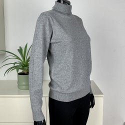 Ofelia FRI Knit Roll Neck - Grey Melange 
