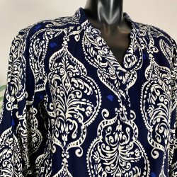 Ofelia Sati Blouse - Blue