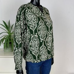 Ofelia Sati Blouse - Green