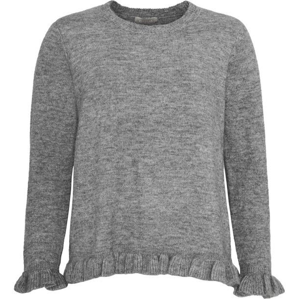 Ofelia Cloe Knit Pullover - Grey Melange