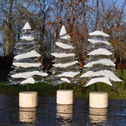 Juletrer - Klar/hvid