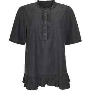 Ofelia Gill Denim Blouse - Grey Wash