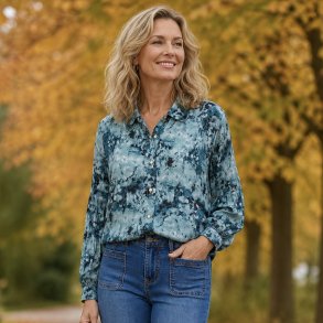 ZE-ZE Clara Blouse - Clary sage