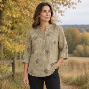 Ofelia Ella Blouse - Army
