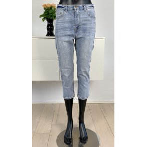 FREEQUENT Harlow CAPRI - Light blue denim