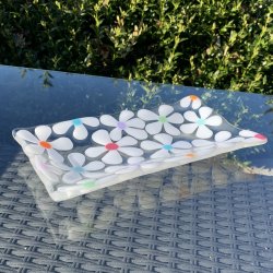 Aflangt blomsterfad (12x22 cm)