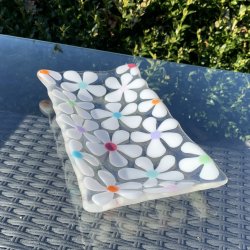 Aflangt blomsterfad (12x22 cm)