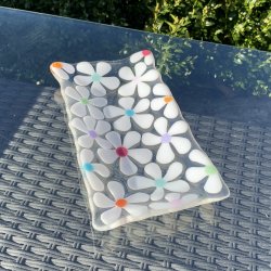 Aflangt blomsterfad (12x22 cm)