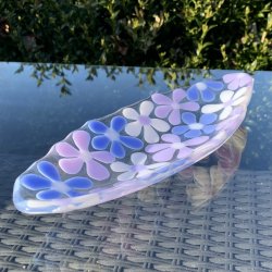 Lille ovalt blomsterfad (26x10cm)