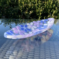 Lille ovalt blomsterfad (26x10cm)