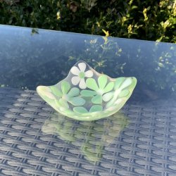 Blomster mini skl - Grn