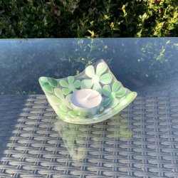 Blomster mini skl - Grn